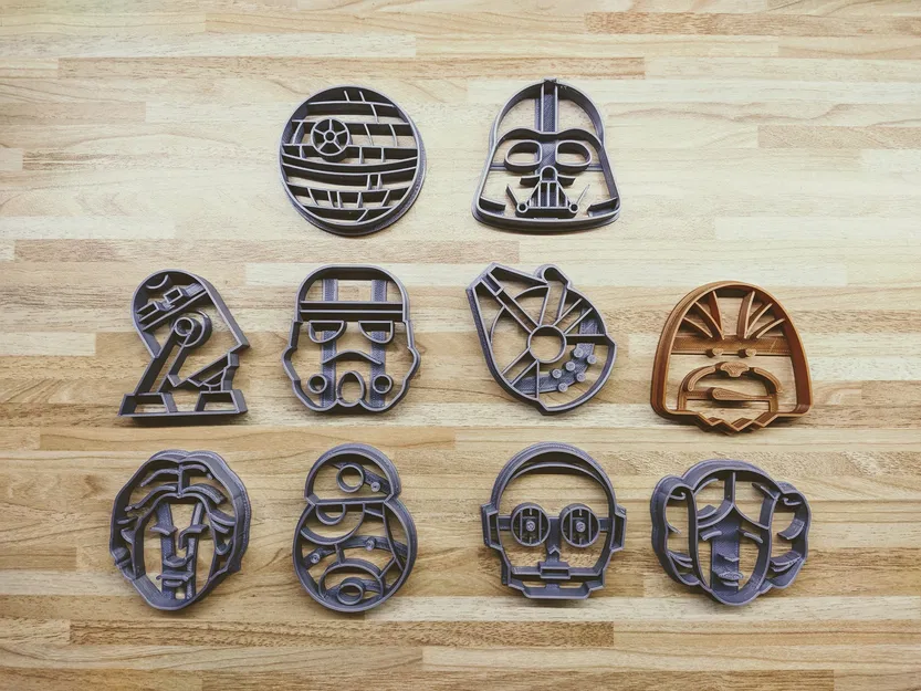 Bộ 10 Khuôn Cắt Bánh / Dập Bánh Giáng Sinh Chủ Đề Star Wars - Image 2