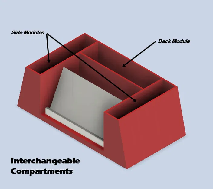Khay Đựng Danh Thiếp Và Sắp Xếp Bàn Làm Việc Module - Image 3