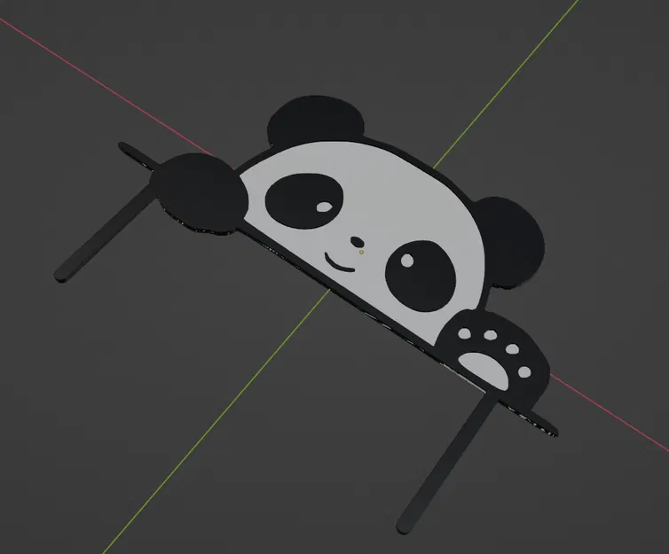 Mô Hình Gấu Trúc Trang Trí Bánh Kem - Image 1