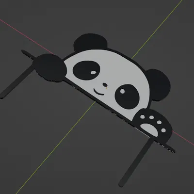 Mô Hình Gấu Trúc Trang Trí Bánh Kem