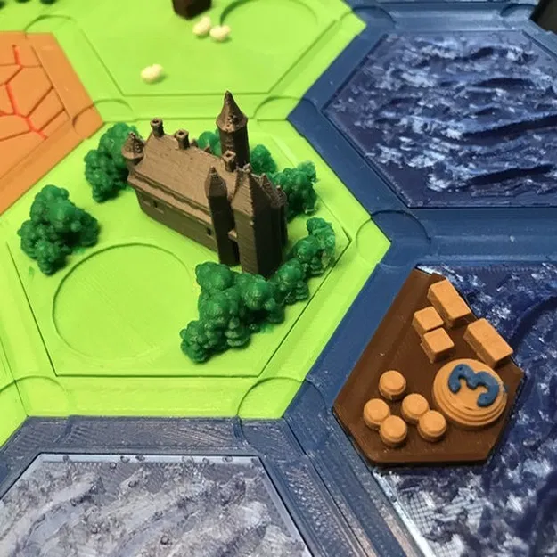 Bộ Ô Catan Hoàn Chỉnh - In Đa Màu Một Đầu Phun - Image 2