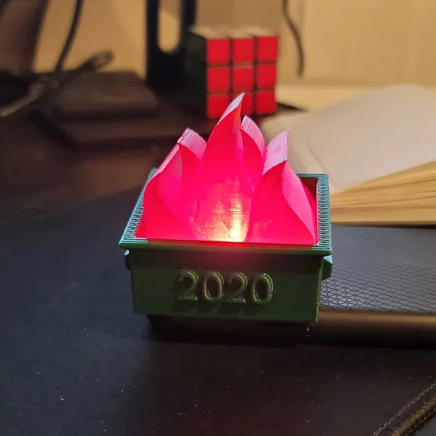 Móc Treo Trang Trí Thùng Rác Bốc Lửa 2020 - Image 1