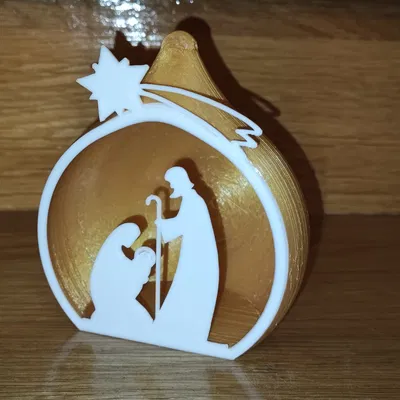 Cảnh Chúa Giáng Sinh (Trang Trí) Dễ In