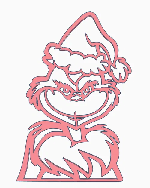 Mẫu Grinch "The Grinch" - Đồ Trang Trí Giáng Sinh - Image 1