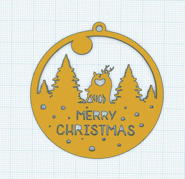 Móc treo "Chúc mừng Giáng sinh" dễ in - Image 1