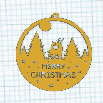 Móc treo "Chúc mừng Giáng sinh" dễ in