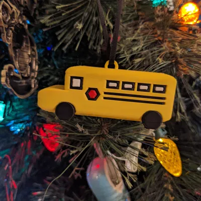 Móc Khóa Xe Buýt Trường Học