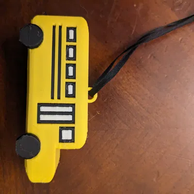 Móc Khóa Xe Buýt Trường Học