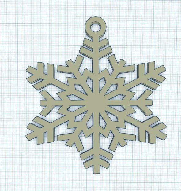 Mẫu Hoa Tuyết Trang Trí Giáng Sinh Dễ In - Image 1