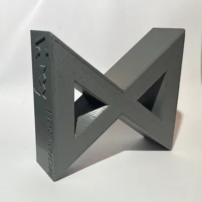 Biểu Tượng Monarch ( Apple TV ) Godzilla - Fan Art - Logo Dập Nổi Phong Cách Flexi Rex