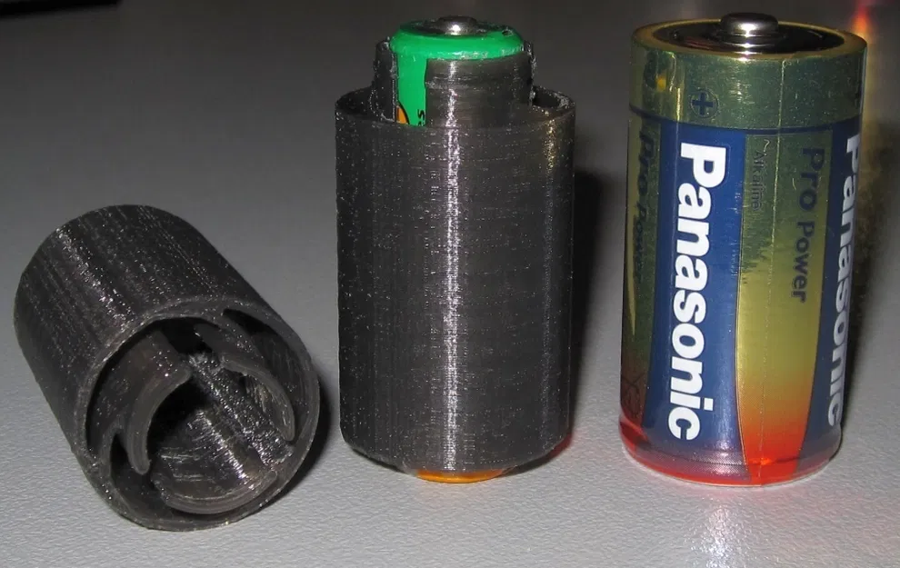 Adapter Chuyển Pin AA Sang Pin C - Image 1