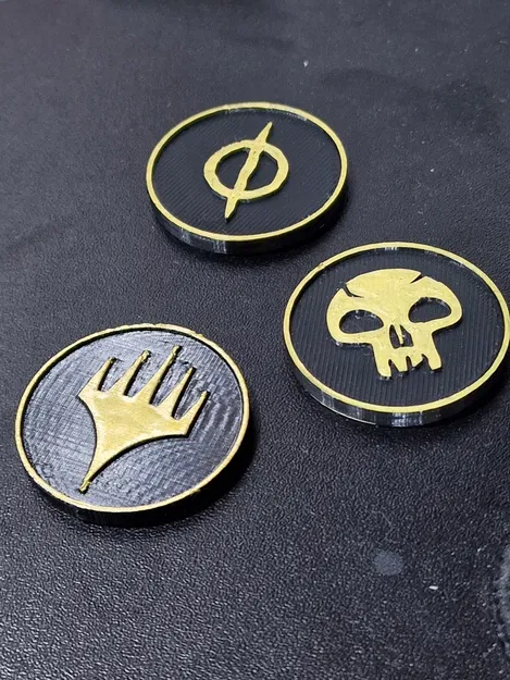 Tiền xu MTG 5 màu và Phyrexian - Image 1