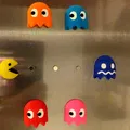 Móc Khóa Tủ Lạnh 3D Pacman Siêu Nhỏ - Thumbnail 3