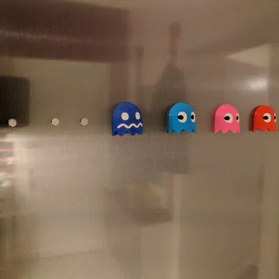 Móc Khóa Tủ Lạnh 3D Pacman Siêu Nhỏ