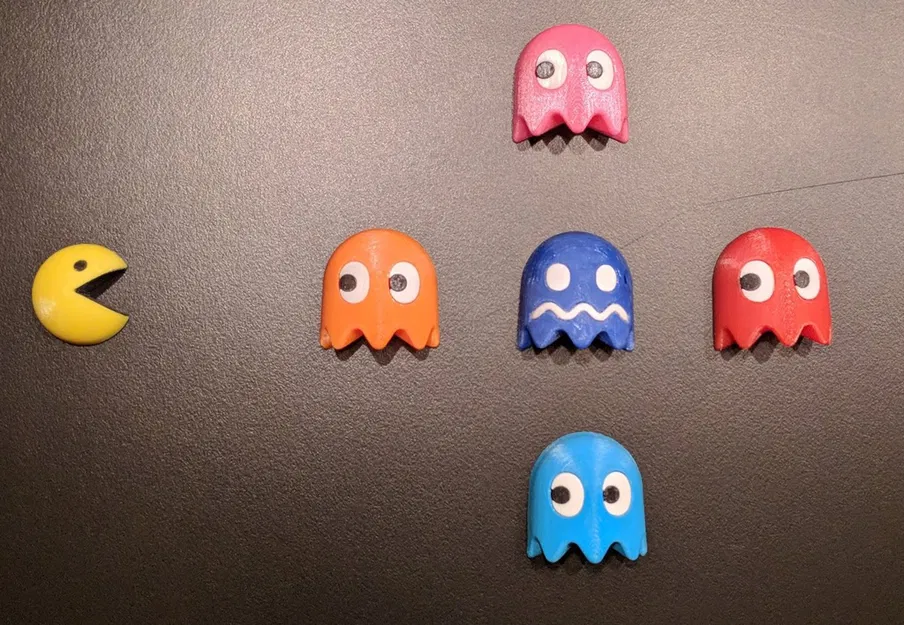 Móc Khóa Tủ Lạnh 3D Pacman Siêu Nhỏ - Image 5