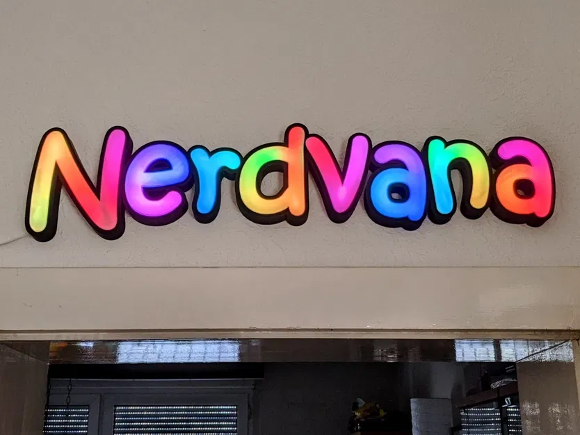 Biển hiệu Nerdvana marquee - Image 2