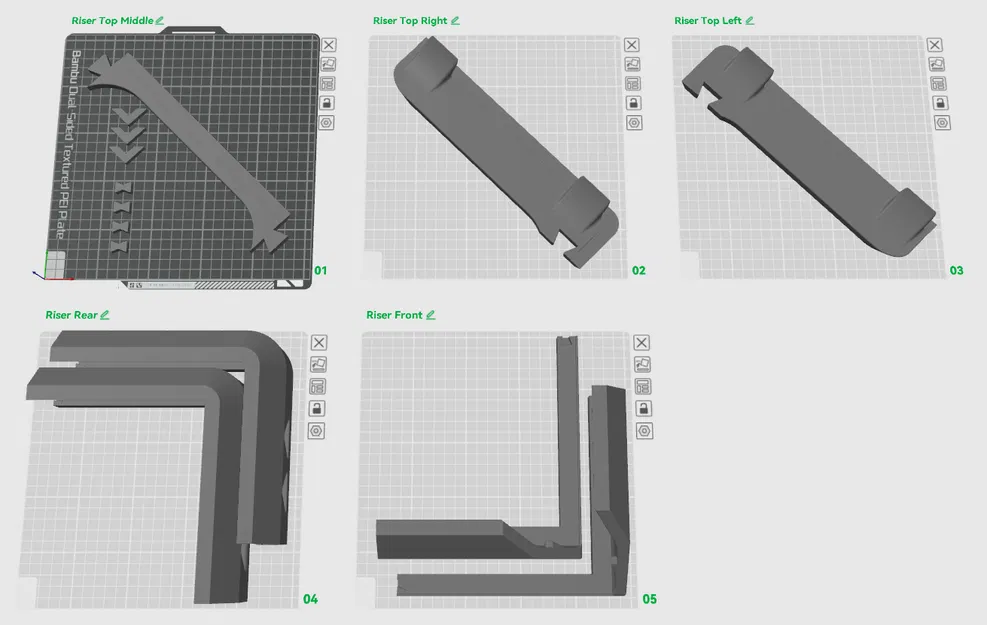Bộ nâng AMS chắc chắn - In không cần support - Image 8