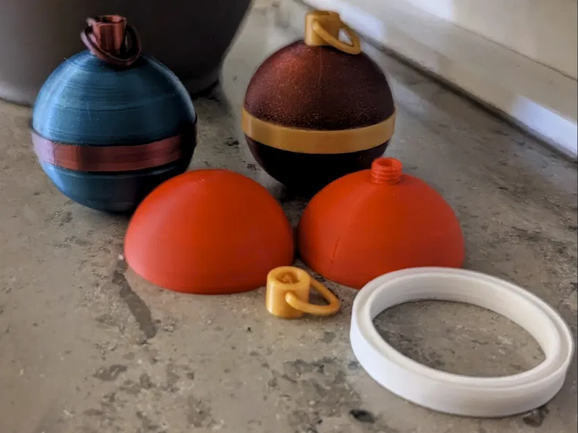 Quả Châu Giáng Sinh Rỗng Đơn Giản - Image 2