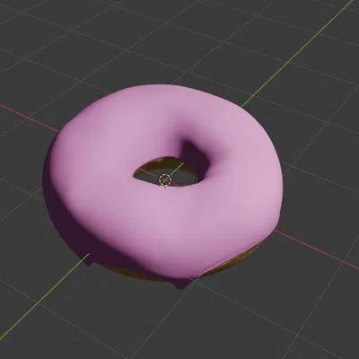 Mô hình bánh Donut tập sự