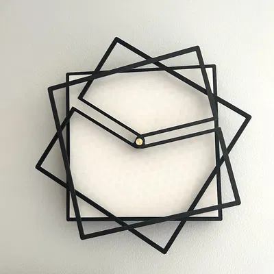 Đồng hồ treo tường vuông xoay