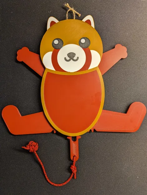 Gấu trúc đỏ - Jumping Jack - In đa màu không cần MMU - Image 1