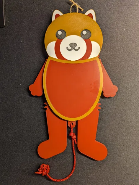 Gấu trúc đỏ - Jumping Jack - In đa màu không cần MMU - Image 2