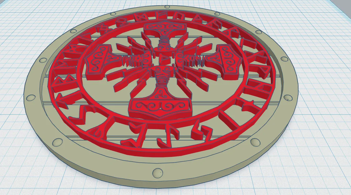 Đế lót ly "Viking Shield Coaster 50" - Image 1