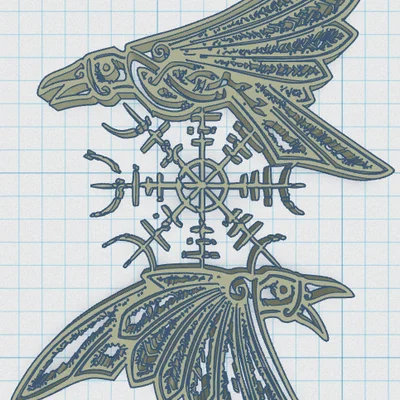 Đế lót ly Viking Shield 47