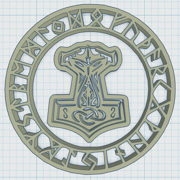 Đế lót ly hình Khiên Viking 48 - Image 2