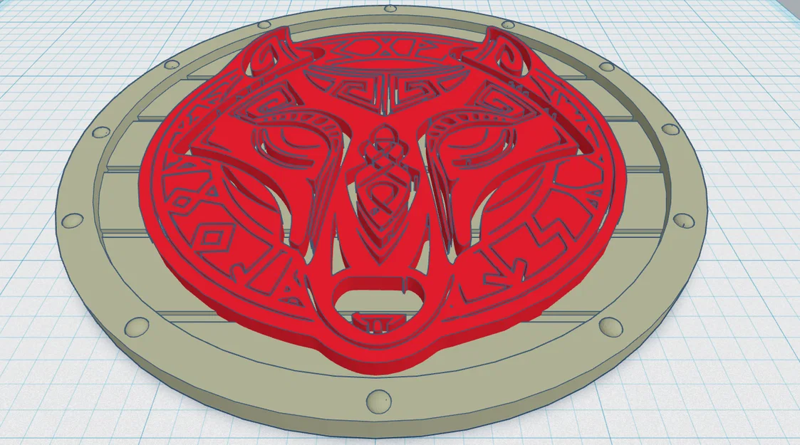 Mặt Đế Ly Viking - Viking Shield Coaster 42 - Image 1