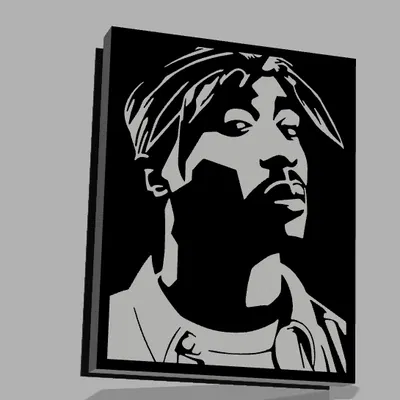 Đèn LED Tupac - Mô hình 3D