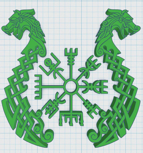 Miếng lót ly hình Khiên Viking 31 - Image 2