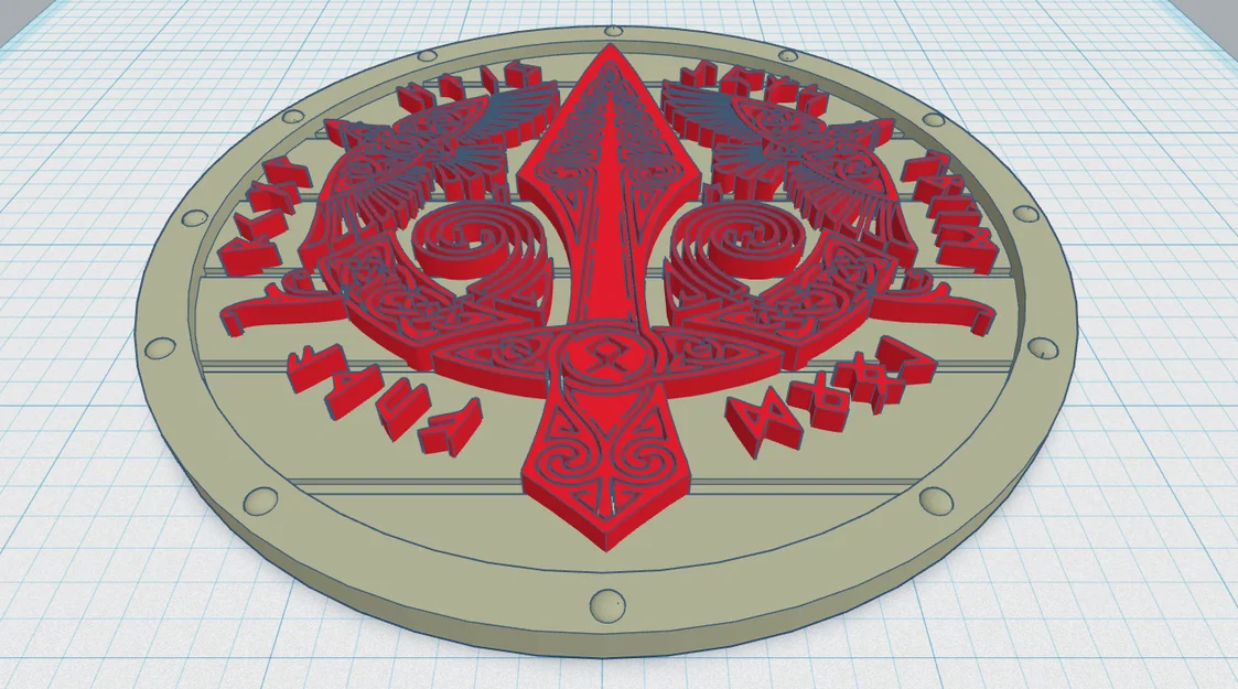 Miếng Lót Ly Viking Shield Coaster 32 - Image 1