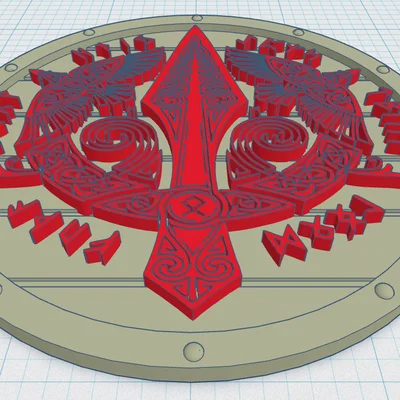 Miếng Lót Ly Viking Shield Coaster 32