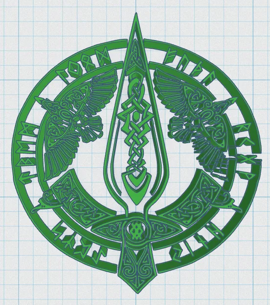 Đế lót ly hình Khiên Viking 33 - Image 2