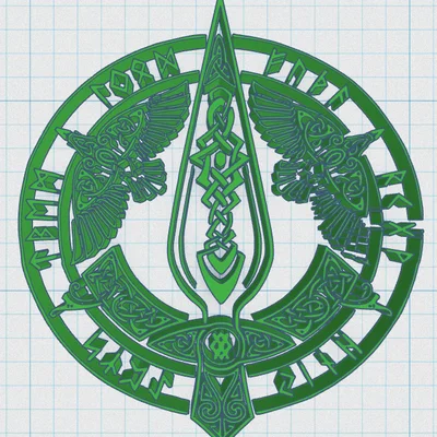 Đế lót ly hình Khiên Viking 33