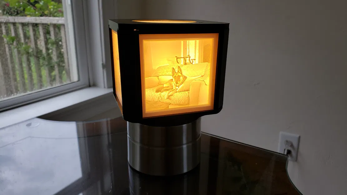 Chao đèn Lithophane Ảnh / Hộp đèn dễ in 3D - Image 1
