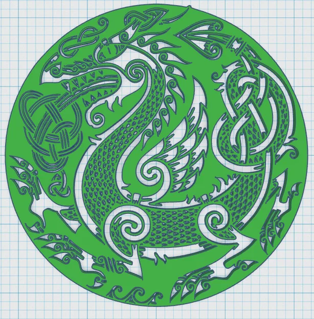 Đế lót ly hình Khiên Viking 13 - Image 2