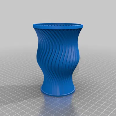 Bình Hoa Xoắn Dày