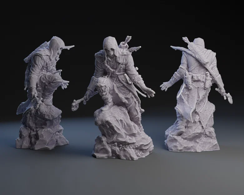 Mô hình 3D Sát thủ Creed III Conner - Image 1