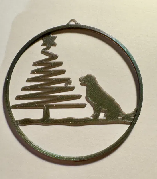 Móc Khóa Chó Golden Retriever Trang Trí Noel - Image 1