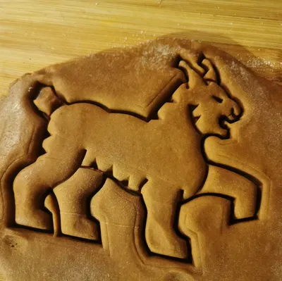 Khuôn Cắt Bánh Gừng Hình Linh Miêu Huy Hiệu