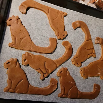 Khuôn Cắt Bánh Gừng Hình Báo Tuyết