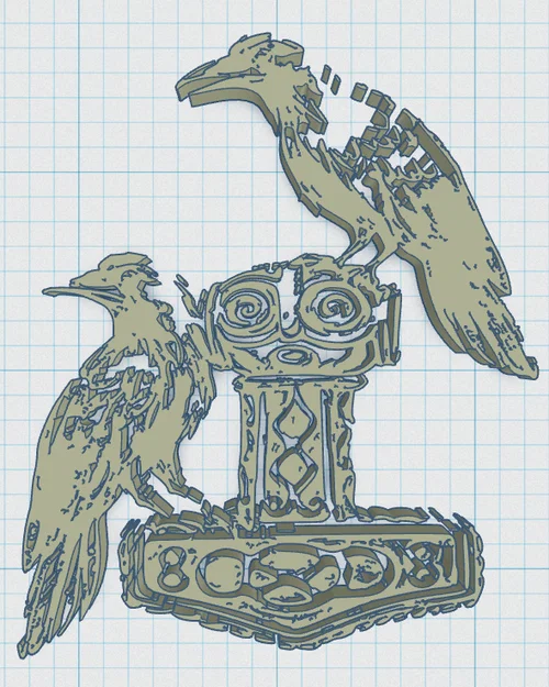 Búa Thor Viking / Bắc Âu 24" - Image 2