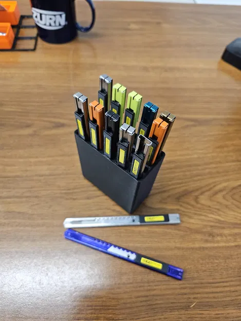 Giá Đựng Dao Olfa Slimline 9mm Chuẩn Gridfinity 1x2x12 - Image 3