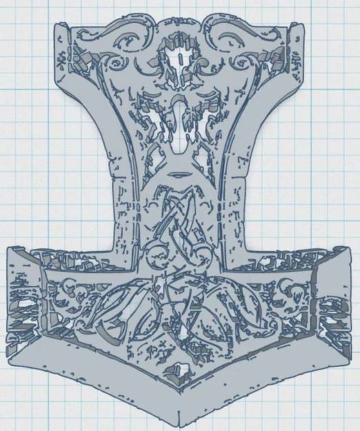 Búa Thor Viking / Bắc Âu 18 - Image 2