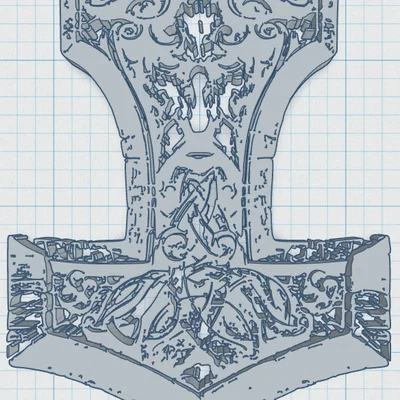 Búa Thor Viking / Bắc Âu 18