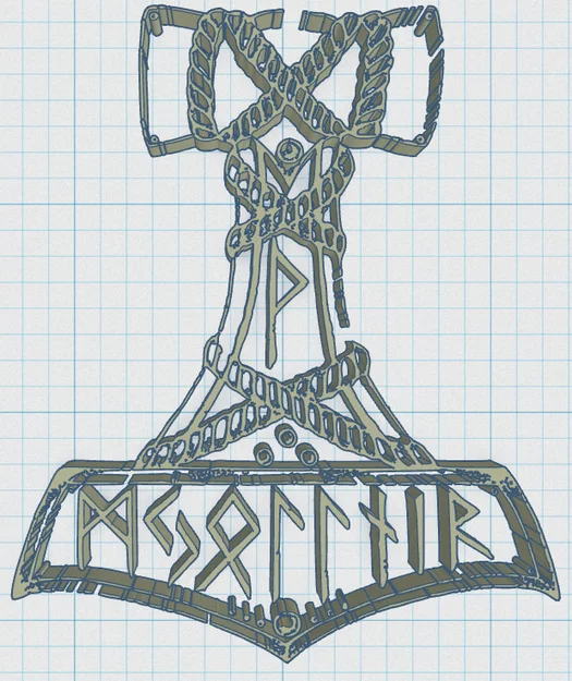 Búa Thần Thor Viking/Norse 17 - Image 2