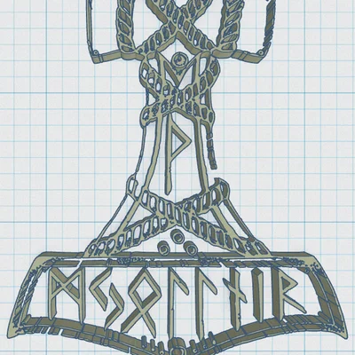 Búa Thần Thor Viking/Norse 17