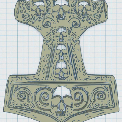 Búa Thần Thor Viking/Bắc Âu 16